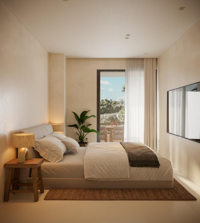Resa Estates Ibiza for sale te koop Apartment Botafoch bedroom.jpg
